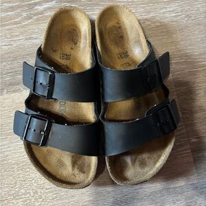 Birkenstock Black Double Strap Sandals- Good condition